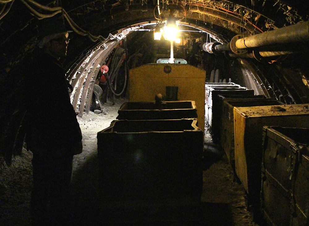 Visite d'une galerie du Musee-mine départemental - Cagnac les mines